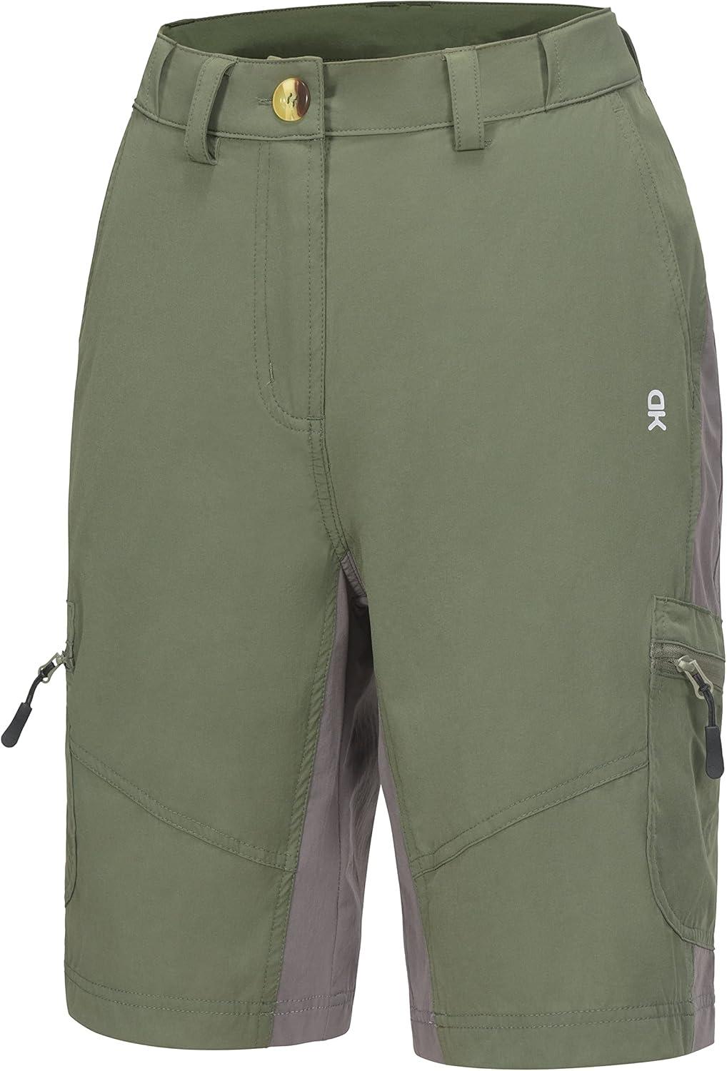 imageLittle Donkey Andy Womens Lightweight Quick Dry Hiking Shorts Golf Shorts Zippered PocketsSage