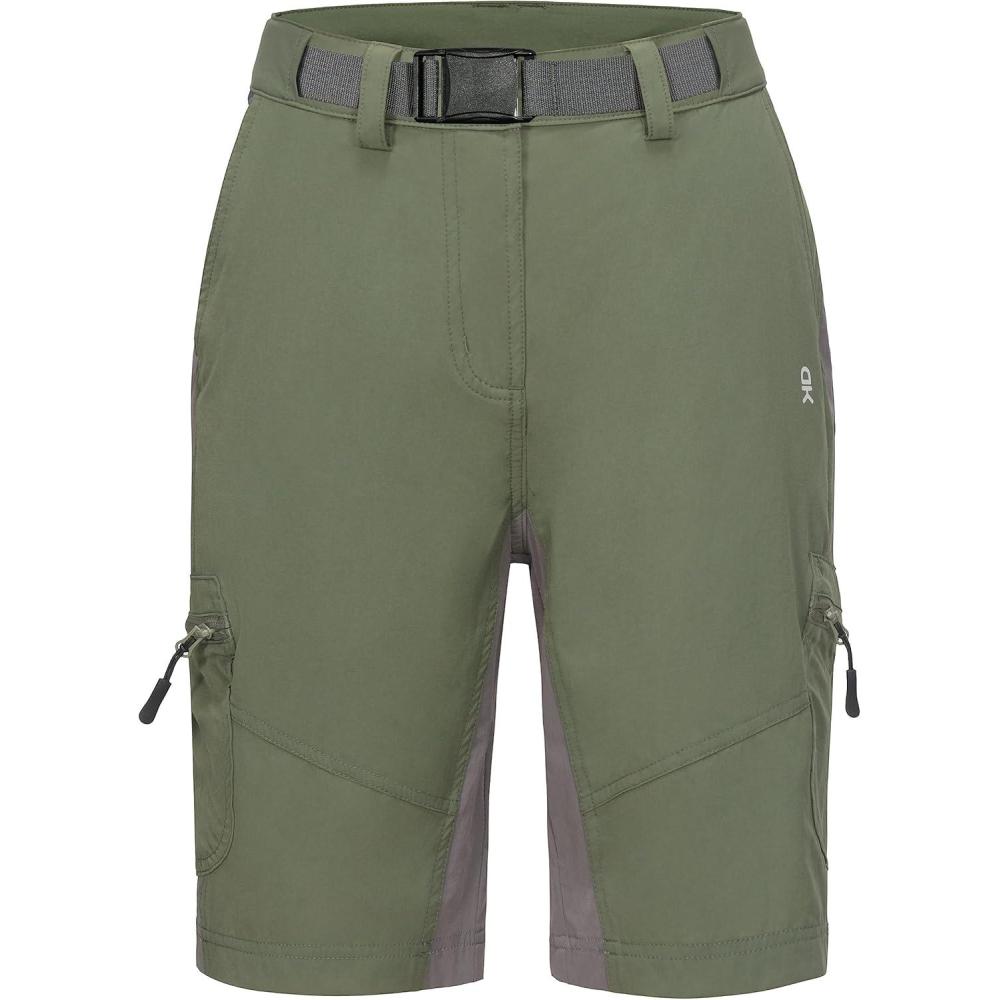 imageLittle Donkey Andy Womens Lightweight Quick Dry Hiking Shorts Golf Shorts Zippered PocketsSage