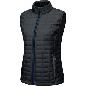 Little Donkey Andy Women’s Puffer Vest, Lightweight Warm Sleeveless Jacket for Hiking Travel Golf(Steel Gray/Steel Gray)