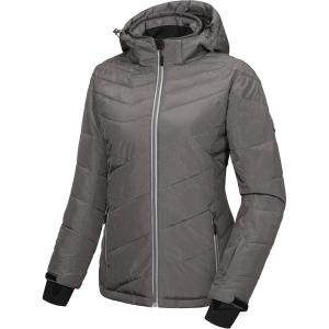 Little Donkey Andy Women’s Warm Windproof Ski Insulated Jacket Water Repellent Winter Snowboarding Snow Coat(Steel Gray)