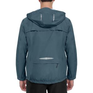 Little Donkey Andy Men’s Waterproof Windbreaker Lightweight Packble Cycling Jacket for Biking, Running(Grey)