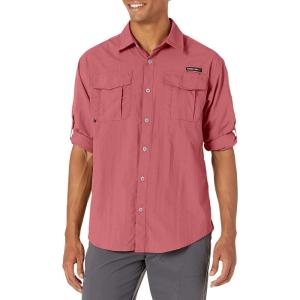 Little Donkey Andy Men’s UPF 50+ UV Protection Shirt, Long Sleeve Fishing Shirt, Breathable and Fast Dry(Watermelon)