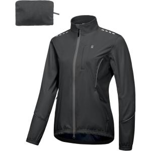 Little Donkey Andy Women’s Cycling Jackets Reflective Packable Running Jacket Windproof Water-Resistant for Hiking Biking(Iron Gray)