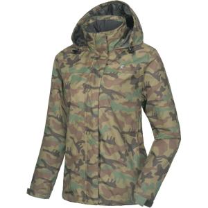 Little Donkey Andy Women’s Waterproof Rain Jacket Lightweight Outdoor Windbreaker Rain Coat Shell for Hiking, Travel(A19.jungle Camouflage)