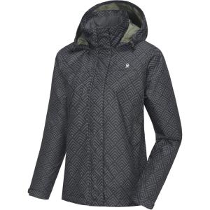 Little Donkey Andy Women’s Waterproof Rain Jacket Lightweight Outdoor Windbreaker Rain Coat Shell for Hiking, Travel(A20.grey/Black)