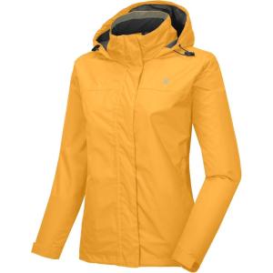 Little Donkey Andy Women’s Waterproof Rain Jacket Lightweight Outdoor Windbreaker Rain Coat Shell for Hiking, Travel(A5.golden)