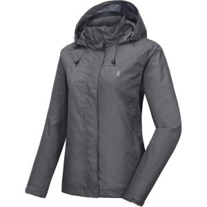 Little Donkey Andy Women’s Waterproof Rain Jacket Lightweight Outdoor Windbreaker Rain Coat Shell for Hiking, Travel(A7.gray)