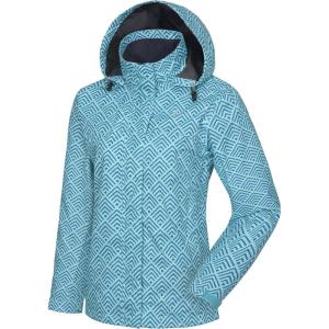 Little Donkey Andy Women’s Waterproof Rain Jacket Lightweight Outdoor Windbreaker Rain Coat Shell for Hiking, Travel(F10.dark Blue/Light Blue)