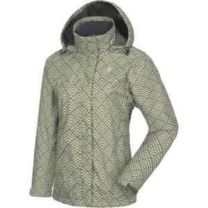 Little Donkey Andy Women’s Waterproof Rain Jacket Lightweight Outdoor Windbreaker Rain Coat Shell for Hiking, Travel(F7.white/Green)