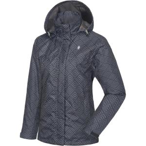 Little Donkey Andy Women’s Waterproof Rain Jacket Lightweight Outdoor Windbreaker Rain Coat Shell for Hiking, Travel(F8.grey/Black)