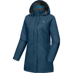 Little Donkey Andy Women’s Waterproof Rain Jacket Lightweight Outdoor Windbreaker Rain Coat Shell for Hiking, Travel(G6.mosaic Blue)