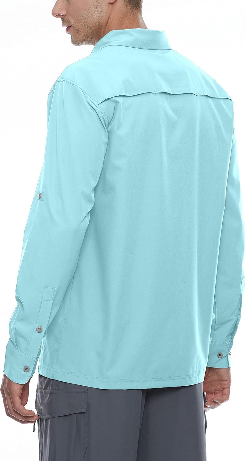 imageLittle Donkey Andy Mens Utility Button Down ShirtA Blue