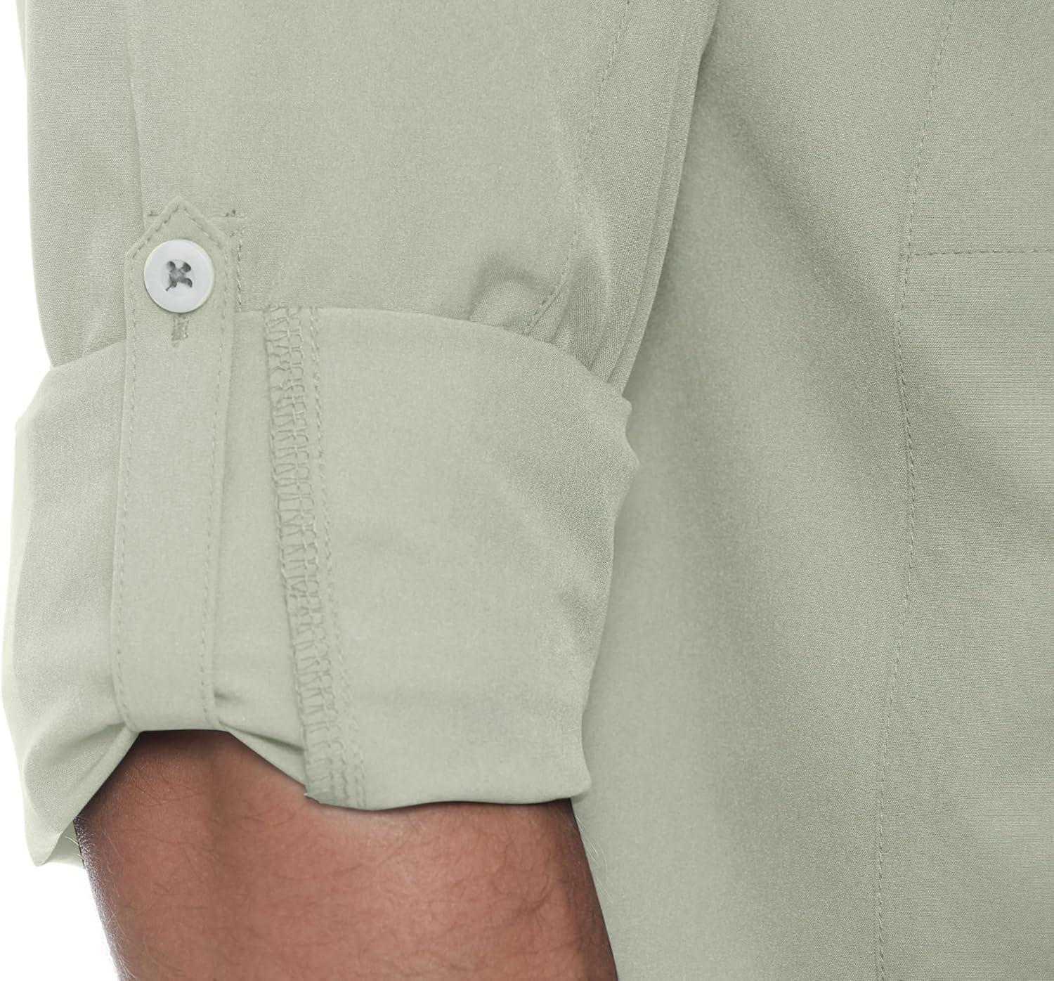 imageLittle Donkey Andy Mens Utility Button Down ShirtA Khaki