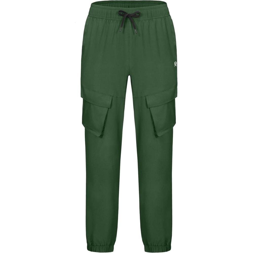 imageLittle Donkey Andy Mens Hiking Pants Lightweight Quick Dry Outdoor Running CargoDeep Green