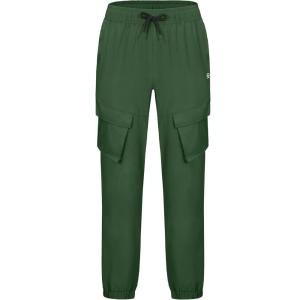 Little Donkey Andy Men’s Hiking Pants Lightweight Quick Dry Outdoor Running Cargo(Deep Green)