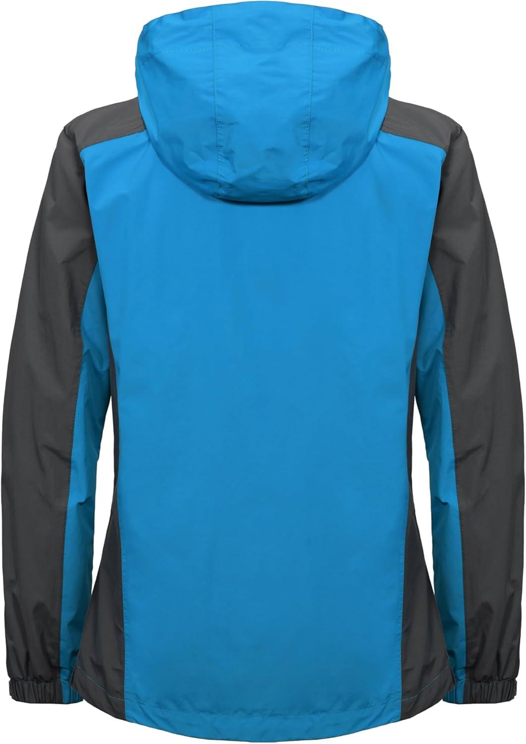 imageLittle Donkey Andy Womens 3 in 1 Winter Ski Jacket Warm Fleece Liner Jacket Waterproof Windproof Snow Coat amp Detachable HoodGrayBlue