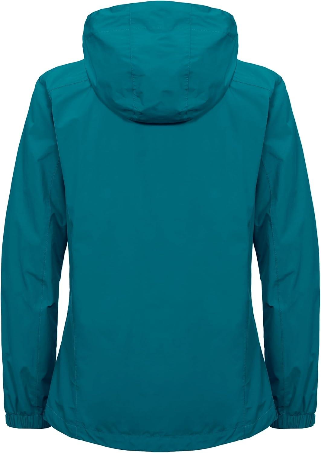 imageLittle Donkey Andy Womens 3 in 1 Winter Ski Jacket Warm Fleece Liner Jacket Waterproof Windproof Snow Coat amp Detachable HoodGreen Blue