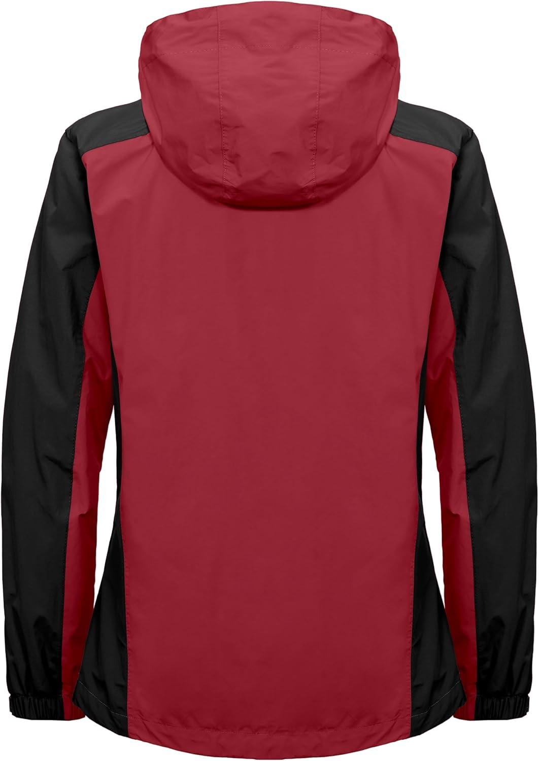 imageLittle Donkey Andy Womens 3 in 1 Winter Ski Jacket Warm Fleece Liner Jacket Waterproof Windproof Snow Coat amp Detachable HoodTango RedBlack