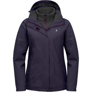 Little Donkey Andy Women’s 3 in 1 Winter Ski Jacket Warm Fleece Liner Jacket Waterproof Windproof Snow Coat & Detachable Hood(Purple)