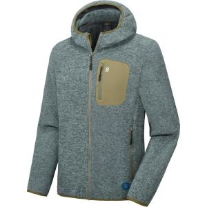 Little Donkey Andy Men’s Lightweight Warm Polar Fleece Running Jacket Hooded Full Zip Hiking Golf Casual Jacket(Deep Green Heather)