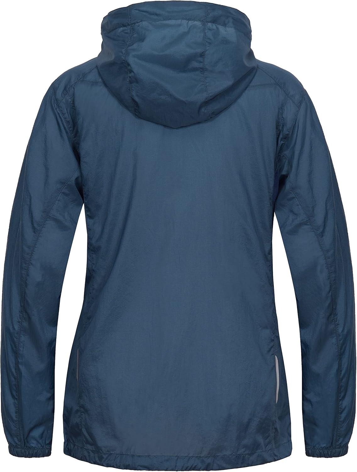 imageLittle Donkey Andy Womens Full Zip Sun Protection Hoodie Jacket Long Sleeve Shirt Running Hiking Golf Water Repellent UPF501 Navy Blue