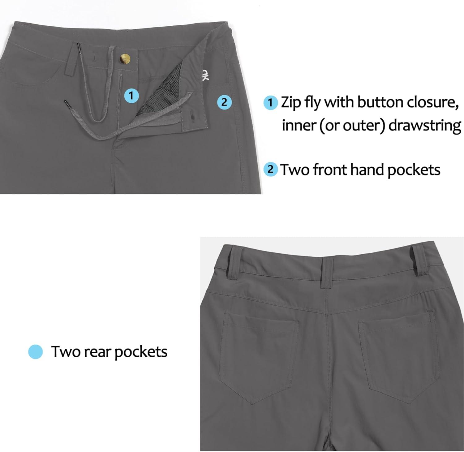 imageLittle Donkey Andy Womens Quick Dry Lightweight Stretchy Hiking Golf Pants Pants2gray