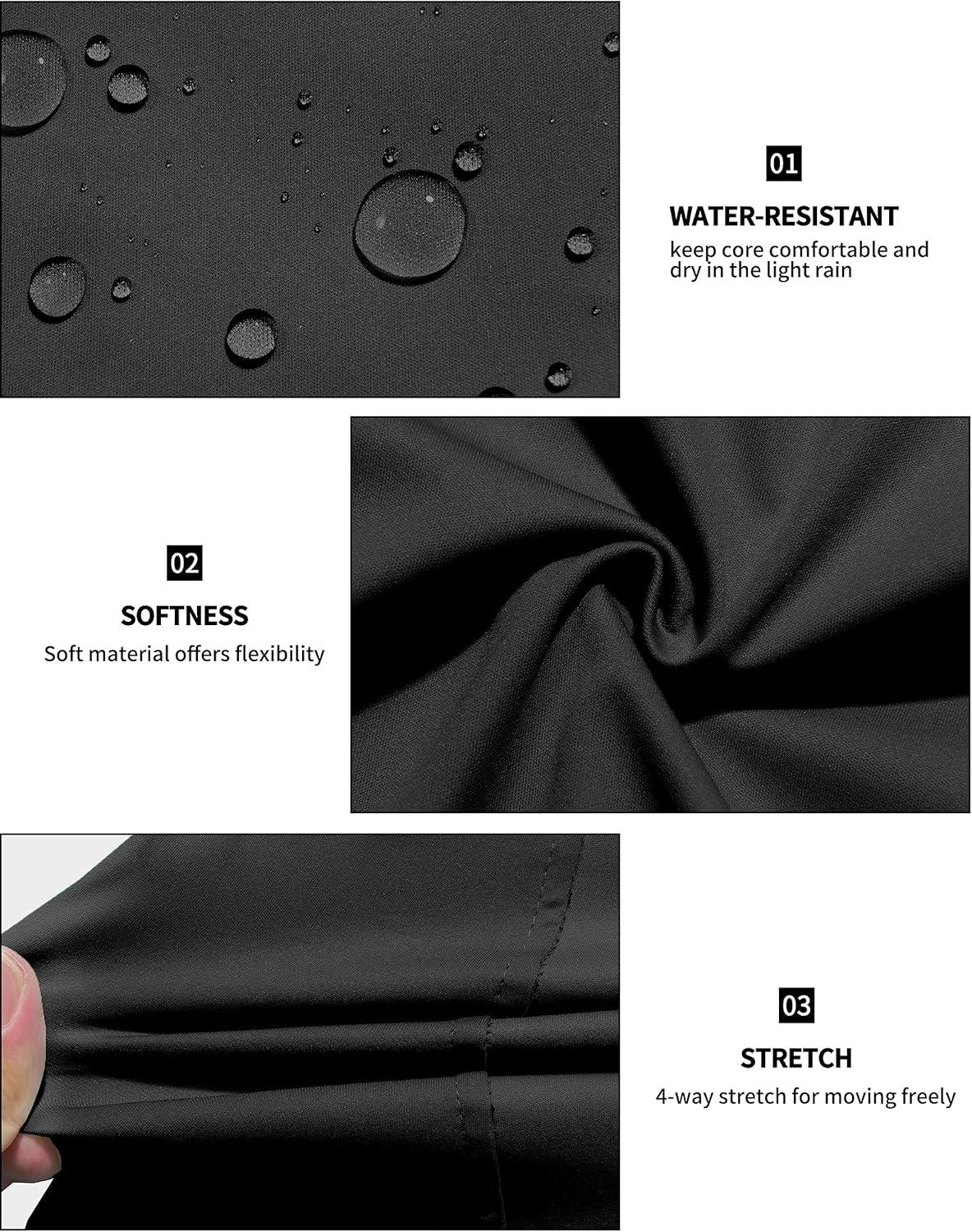 imageLittle Donkey Andy Lightweight Cycling Vest Windproof Sleeveless Jacket for Women WaterRepellent Stretch Vest for RunningPure Black