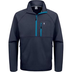 Little Donkey Andy Mens Golf Pullover Windbreaker 1/4 Zip Golf Jacket Waterproof Athletic Quarter Zip Pullover with 3 Pockets(Navy Blue)