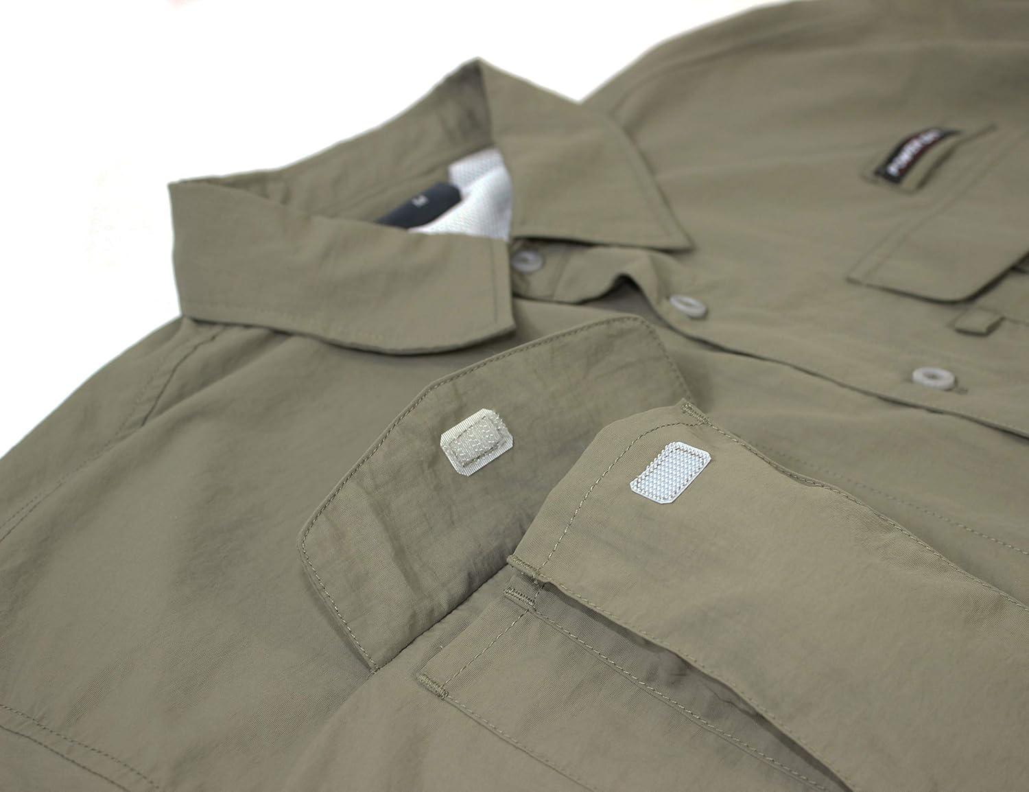 imageLittle Donkey Andy Mens UPF 50 UV Protection Shirt Long Sleeve Fishing Shirt Breathable and Fast DryTaupe