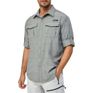 Little Donkey Andy Men’s UPF 50+ UV Protection Shirt, Long Sleeve Fishing Shirt, Breathable and Fast Dry(Green Bay)