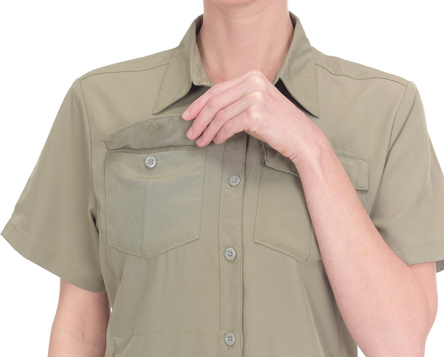 imageLittle Donkey Andy Womens Stretch Quick Dry UPF50 Short Sleeve Shirt for Hiking Travel Camping03 Sage
