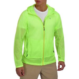 Little Donkey Andy Men’s UPF 50+ Sun Protection Jacket Packable Lightweight Full Zip Hoodie for Running Travel Outdoors(Upgraded Fluorescent Yellow)