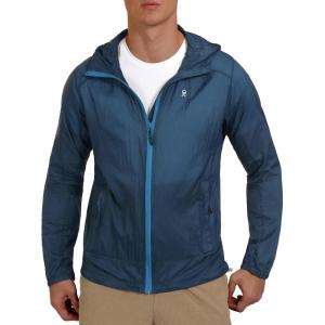 Little Donkey Andy Men’s UPF 50+ Sun Protection Jacket Packable Lightweight Full Zip Hoodie for Running Travel Outdoors(Upgraded Navy Blue)