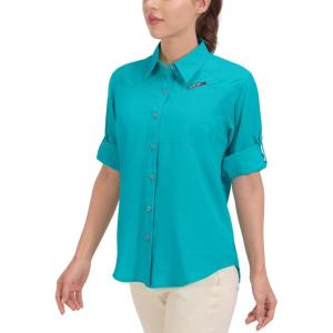 Little Donkey Andy Women’s UPF 50 UV Protection Shirt, Breathable Long Sleeve Fishing Hiking Shirts, Quick Dry(Bluebird)