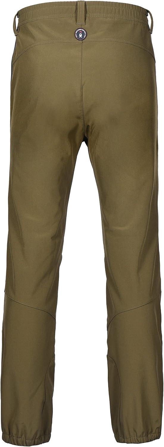 imageLittle Donkey Andy Mens WaterRepellent Softshell Insulated Pants for Hiking Ski Snow Fleece LinedOlive