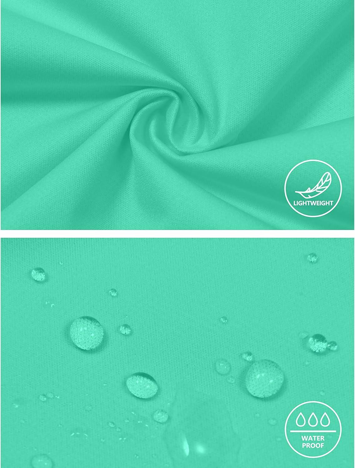 imageLittle Donkey Andy Womens Lightweight Rain Cycling Stretch Jacket with Hood Windproof and Waterproof Ultralight PackableB9upgradeaqua Green