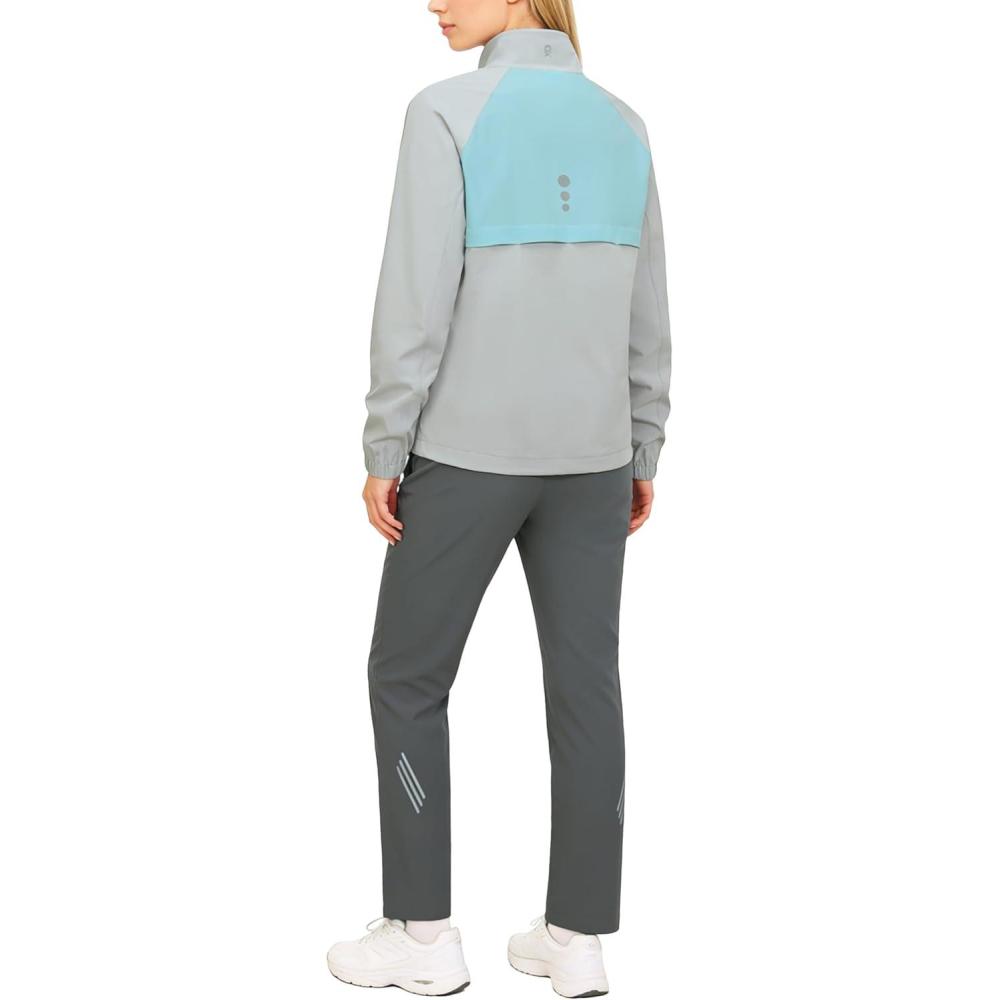 imageLittle Donkey Andy Womens Athletic Tracksuit Set 2 Piece Sweatsuit Casual Outfit Zip Up Sweatshirt Sweatpants with PocketsWhite GrayLight Blue