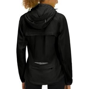 Little Donkey Andy Women’s Lightweight Waterproof Cycling Jacket with Removable Sleeves & Hood for Biking Running Golf(Black)