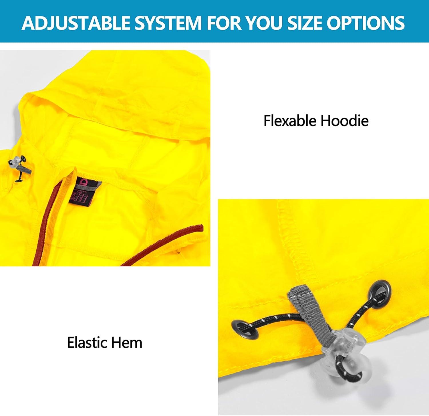 imageLittle Donkey Andy Womens Full Zip Sun Protection Hoodie Jacket Long Sleeve Shirt Running Hiking Golf Water Repellent UPF507 Cyber Yellow