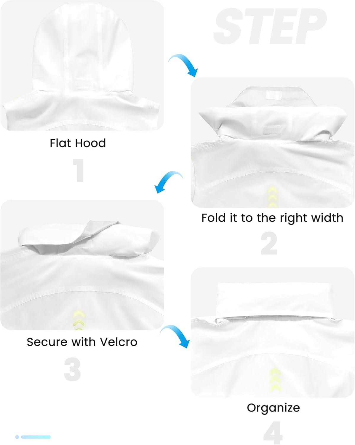 imageLittle Donkey Andy Womens Waterproof Cycling Vests with Hood Lightweight full Zip Reflective Stretch Jerseys for BikingWhite