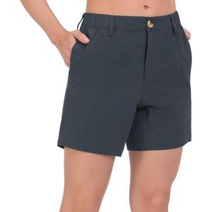 Little Donkey Andy Women’s Bermuda Quick Dry Lightweight Stretch Shorts Golf Hiking Travel(Black Heather)