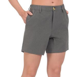 Little Donkey Andy Women’s Bermuda Quick Dry Lightweight Stretch Shorts Golf Hiking Travel(Carbon Heather)