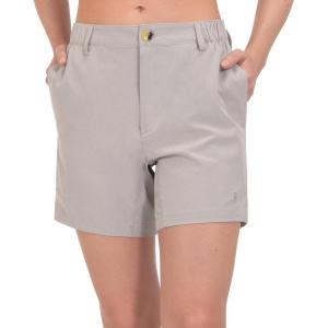 Little Donkey Andy Women’s Bermuda Quick Dry Lightweight Stretch Shorts Golf Hiking Travel(Light Gray Heather)