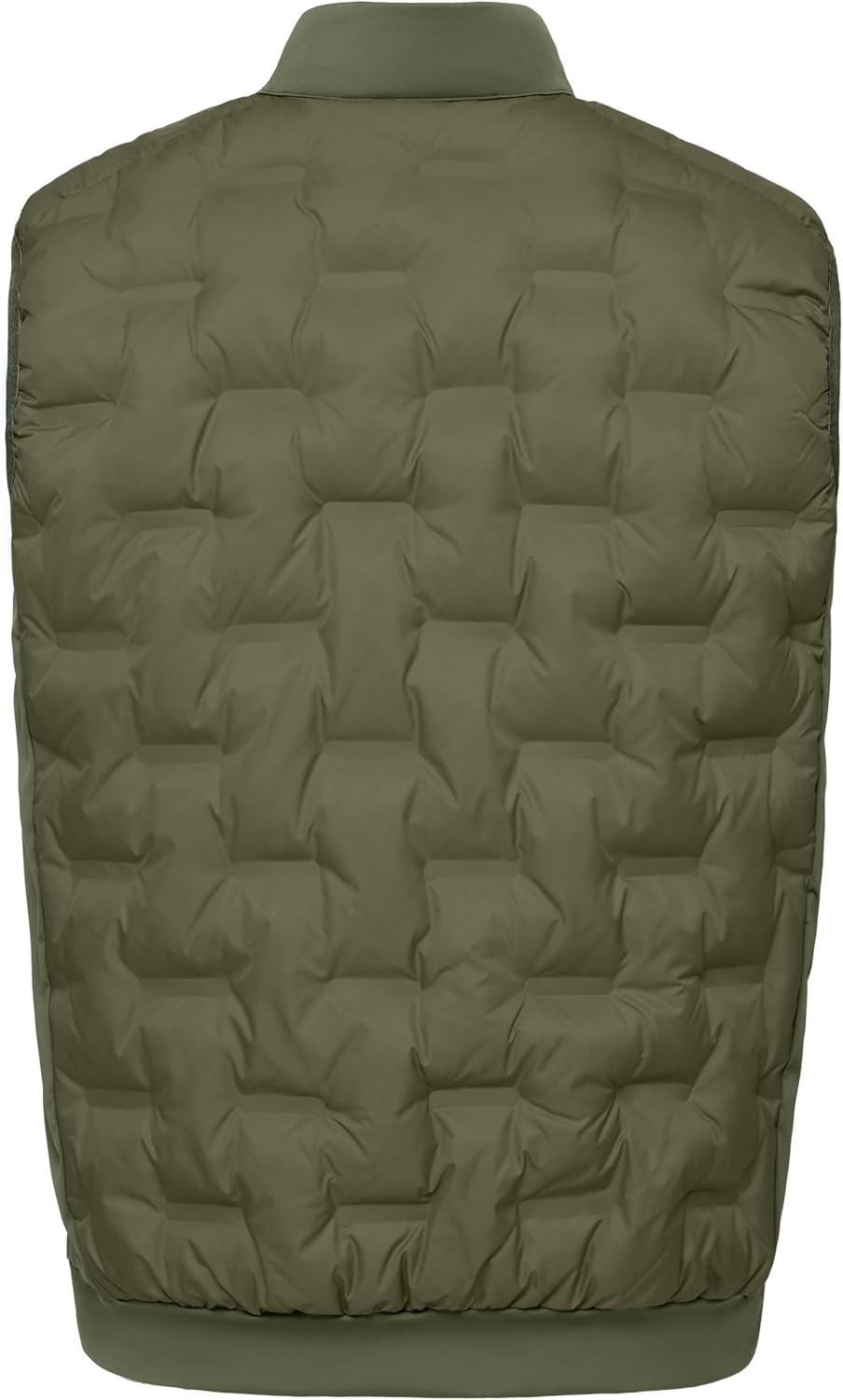 imageLittle Donkey Andy Mens Lightweight Puffer Vest Outdoor Windproof Sleeveless Jacket for Hiking Travel GolfOlive Green