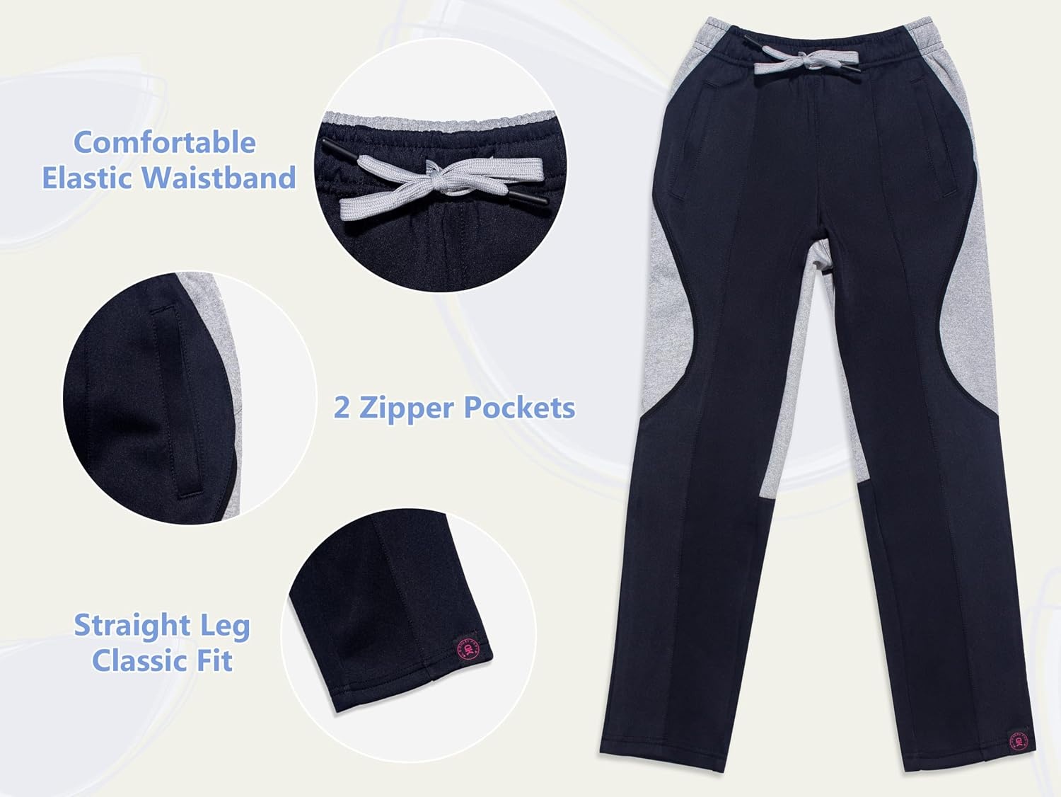 image:imageLittle Donkey Andy Girls Jogger Sweatpants Youth Kids Athletic Hiking Running Pants Outdoor Sport Trousers Ages 614YBlack