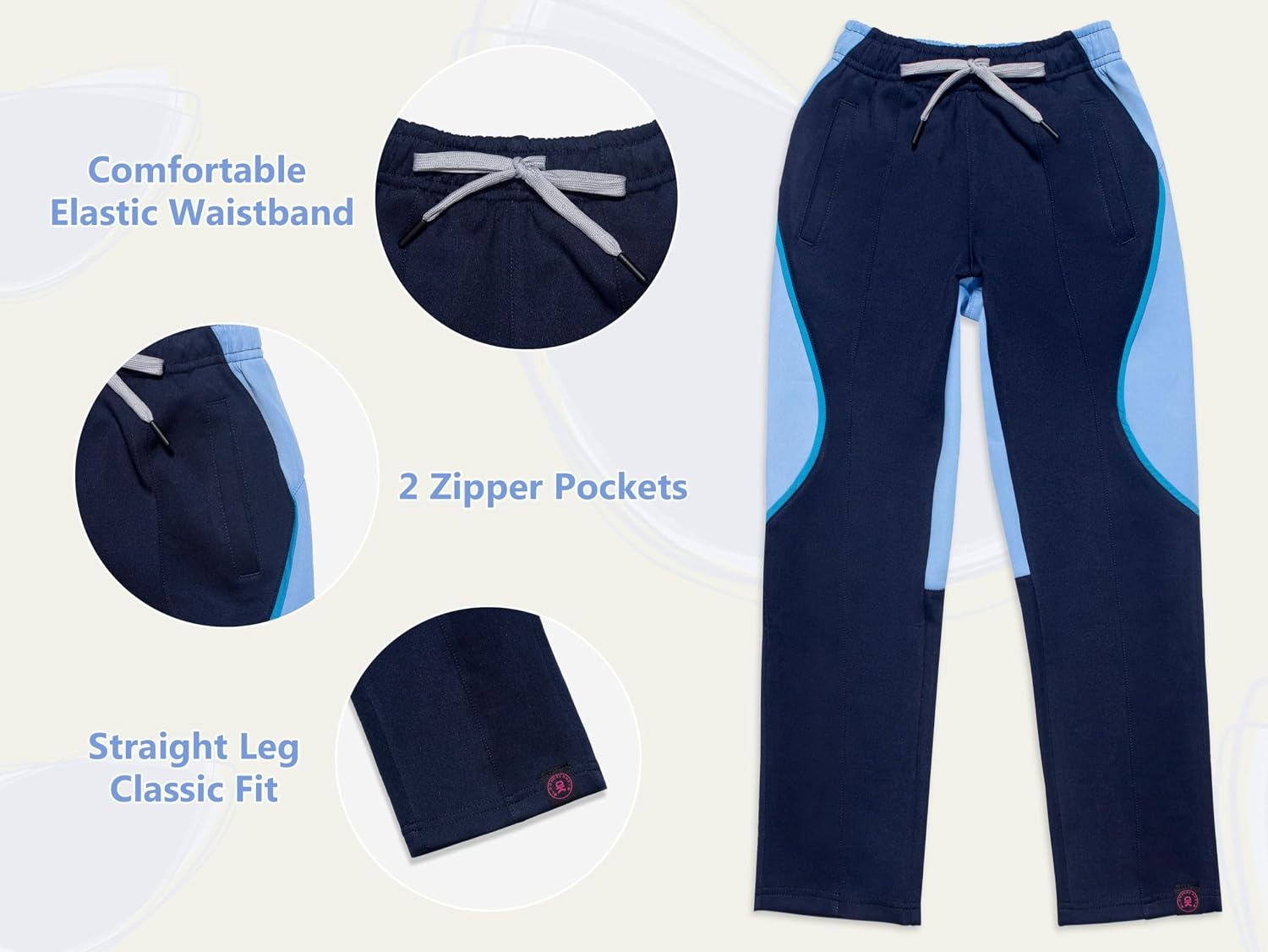 image:imageLittle Donkey Andy Girls Jogger Sweatpants Youth Kids Athletic Hiking Running Pants Outdoor Sport Trousers Ages 614YBlue