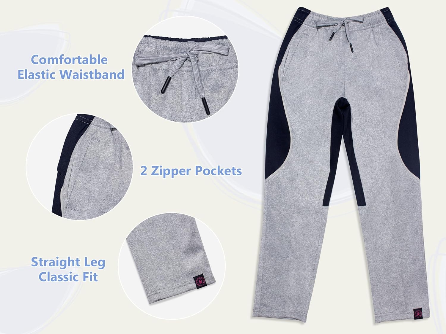image:imageLittle Donkey Andy Girls Jogger Sweatpants Youth Kids Athletic Hiking Running Pants Outdoor Sport Trousers Ages 614YGrey