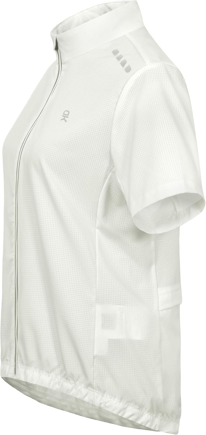 image:imageLittle Donkey Andy Womens Breathable Cycling Jersey Short Sleeve Jacket Quick Dry UPF 50 Reflective ZipperWhite