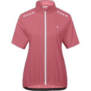 Little Donkey Andy Women’s Breathable Cycling Jersey Short Sleeve Jacket Quick Dry UPF 50+ Reflective Zipper(Watermelon Red)