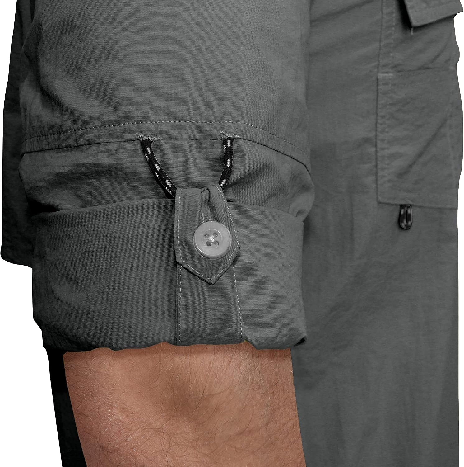image:imageLittle Donkey Andy Mens UPF 50 UV Protection Shirt Long Sleeve Fishing Hiking ShirtGray
